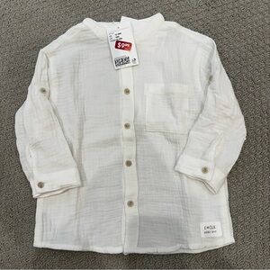 NWT H&M Linen Button Down Shirt